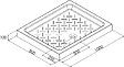 ONDEE - Receveur de douche  de douche CERA 2 - 100 x 80 cm - Céramique blanche - vignette