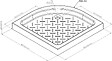 ONDEE - Receveur de douche  de douche CERA 2 - 80 x 80 cm - Quart de cercle - vignette