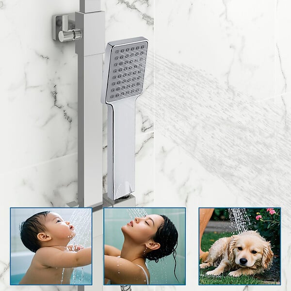 AICA SANITAIRE - AICA Colonne de douche thermostatique, avec mitigeur thermostatique - large
