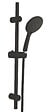 ONDEE - Kit barre de douche à douchette sans mitigeur SILKY - H65cm - Finition noir mat - vignette