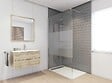 ONDEE - Paroi de douche TUHINA - Verre trempé 8mm - Sérigraphie Dépolie - 100x200cm - vignette