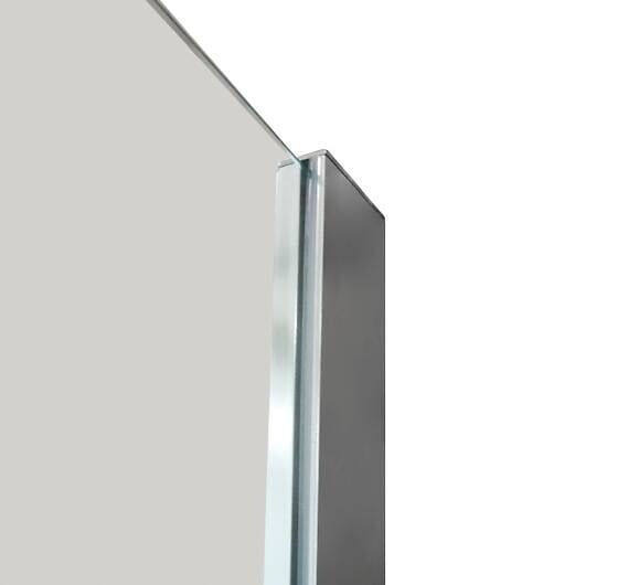 ONDEE - Paroi de douche TUHINA - Verre trempé 8mm - Sérigraphie Dépolie - 100x200cm - large