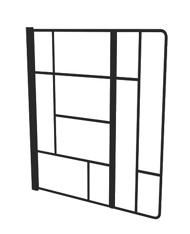 ONDEE - Pare baignoire FABRILIA - 120x140x0,5cm - Verre trempé -  Finitions noir mat - large