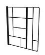 ONDEE - Pare baignoire FABRILIA - 120x140x0,5cm - Verre trempé -  Finitions noir mat - vignette