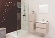 ONDEE - Paroi de douche ONDA - Verre trempé 8mm - Sérigraphie Givrée à motif - 120x200cm - vignette