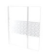 ONDEE - Pare Baignoire CARIBA - 120x140x0,5cm - Verre trempé sérigraphié finition blanc - vignette