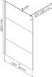 ONDEE - Paroi de douche TUHINA - Verre trempé 8mm - Sérigraphie Dépolie - 120x200cm - vignette