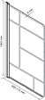 ONDEE - Pare baignoire FABRILIA - 80x140x0,5cm - Verre trempé -  Finitions noir mat - vignette