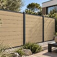 MCCOVER - kit extension complet pour clôture composite 1,50 ML x 1,80 H Beige clair, H.180 cm, L.150 cm - vignette