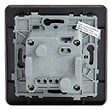 ZENITECH - Prise 2P+T 16A - Easy Eject complet - métal Noir brossé Kouro - Zenitech - vignette