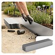 VOUNOT - Lot de 5 Bordure de jardin en métal galvanisé flexible 100x18cm - vignette