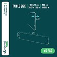 VOUNOT - Lot de 5 Bordure de jardin en métal galvanisé flexible 100x18cm - vignette