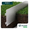 VOUNOT - Lot de 5 Bordure de jardin en métal galvanisé flexible 100x18cm - vignette
