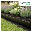 VOUNOT - Lot de 5 Bordure de jardin en métal flexible 100x18cm noir - vignette