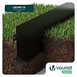 VOUNOT - Lot de 5 Bordure de jardin en métal flexible 100x18cm noir - vignette