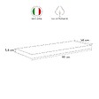 KIAMAMI VALENTINA - Piano En Bois Antracite Pour Lavabo D'appui 120 Cm | Valentina - vignette
