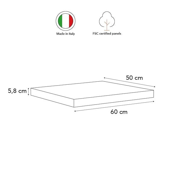 KIAMAMI VALENTINA - Étagère D'appui Pour Lavabo Blanc Brossé 60 Cm | Valentina - large