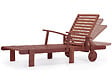 HABITAT ET JARDIN - Bain de soleil pliant en bois exotique "Tokyo" - Mahogany- Marron acajou - vignette