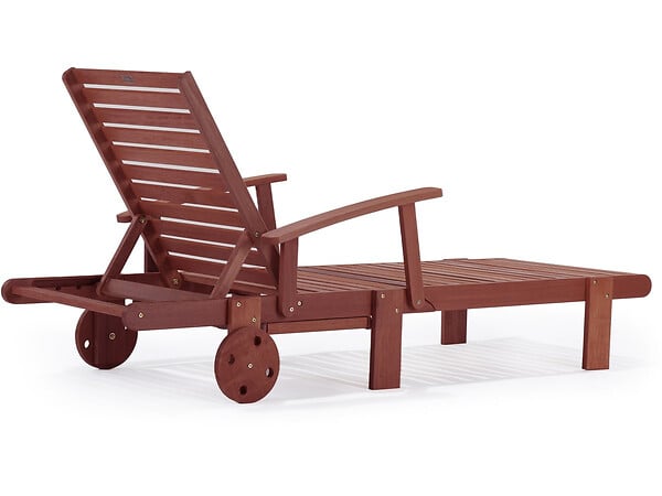 HABITAT ET JARDIN - Bain de soleil pliant en bois exotique "Tokyo" - Mahogany- Marron acajou - large