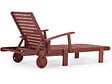 HABITAT ET JARDIN - Bain de soleil pliant en bois exotique "Tokyo" - Mahogany- Marron acajou - vignette