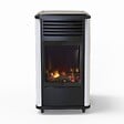 SAHARA - Poele à gaz 3.4KW Blanc et noir Chauffage d'appoint effet Feu Manhattan Sahara - vignette