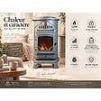 UNIVERSAL - Poêle à gaz Fonte véritable 3.4KW Gris Effet feu de bois Chauffage d'appoint Provence Sahara - vignette