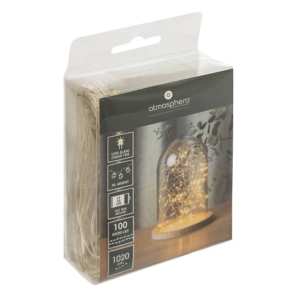 ATMOSPHERA - Guirlandes 100 micro LED jaune L1000cm - large
