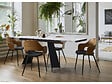 HABITAT ET JARDIN - Table de repas extensible en céramique 6 à 10 personnes "Equinoxe" - Blanc marbré gold - vignette