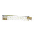 STANLEY - Mètre pliant bois 2m x 17mm - blanc/jaune - classe III - vignette