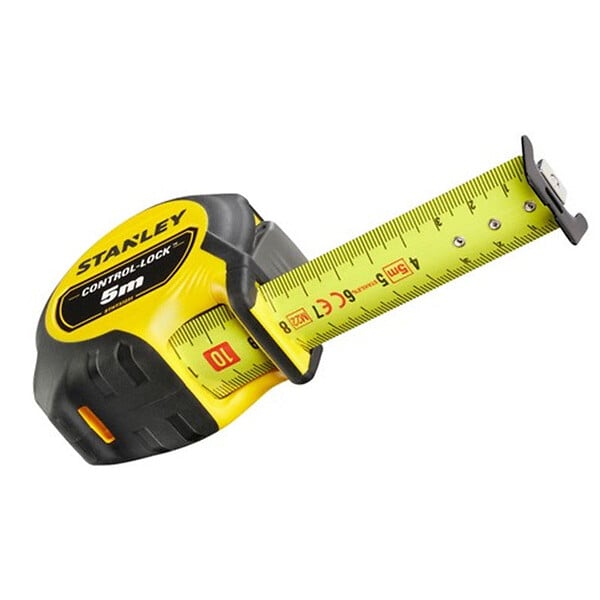 STANLEY - Ruban à mesurer Control Lock 5m x 25mm - large