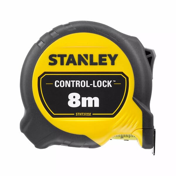 STANLEY - Mètre ruban magnétique 8m x 25mm avec frein à doigt - large