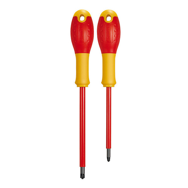 STANLEY Fatmax - Tournevis borniers isolés 1000V - Pozidriv - Set de 2 - large