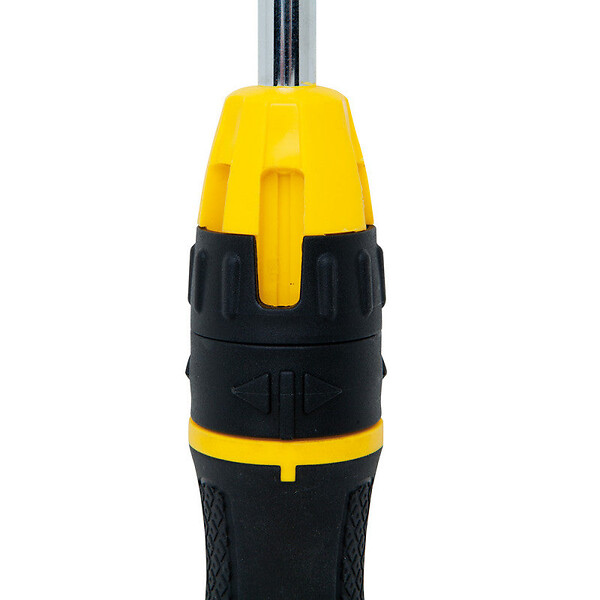 STANLEY - Tournevis porte-embouts à cliquet - 10 embouts - 1/4 hex - large