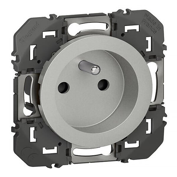 LEGRAND - Prise de courant 2P+T Dooxie - Aluminium - 16A - large