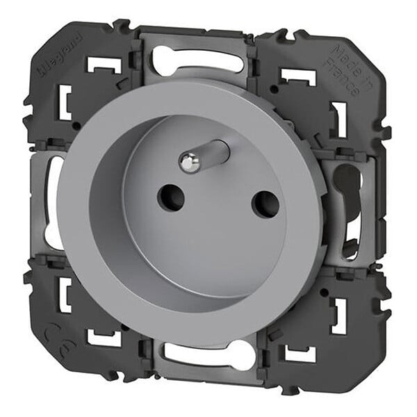 LEGRAND - Prise de courant 2P+T Dooxie - Aluminium - 16A - large