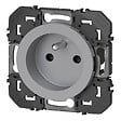 LEGRAND - Prise de courant 2P+T Dooxie - Aluminium - 16A - vignette