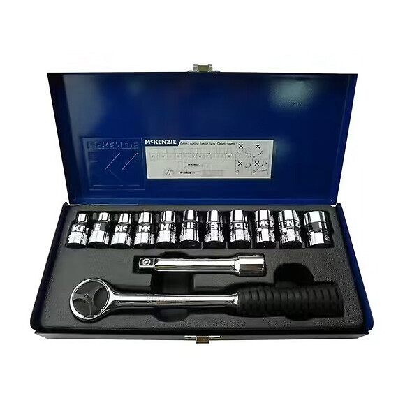 MC KENZIE - Coffret à douilles - Chrome vanadium - 13 pièces - large