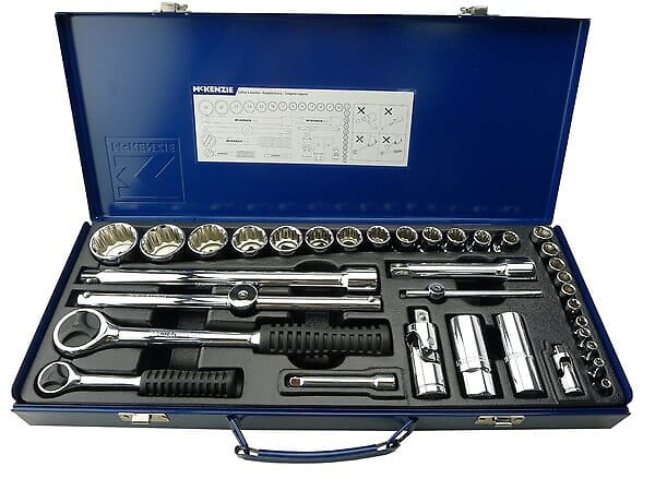 MC KENZIE - Coffret à douilles - Chrome vanadium - 35 pièces - large