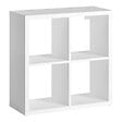 MODE DE VIE - Meuble 4 cases Cubyx - PVC - Blanc - H69,5xL69,5xP29,5cm - vignette