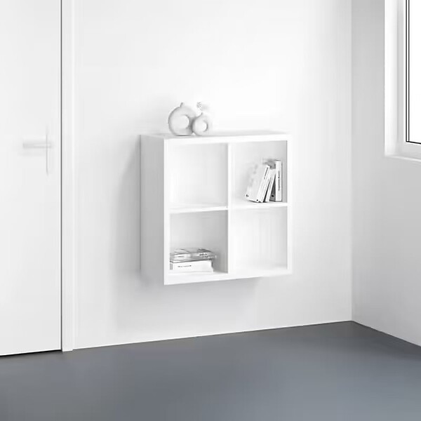 MODE DE VIE - Meuble 4 cases Cubyx - PVC - Blanc - H69,5xL69,5xP29,5cm - large
