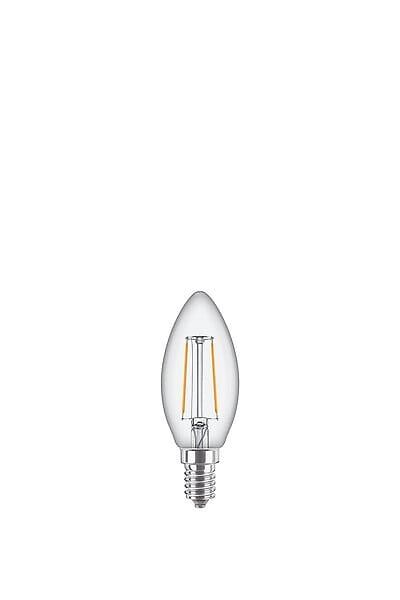 MODE DE VIE - Ampoule LED E14 Flamme - Filament - Blanc chaud - 2700K - 25W - large