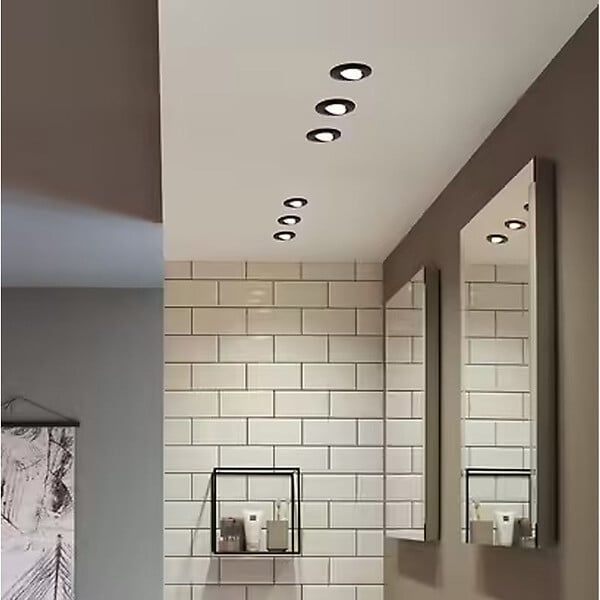 PAULMANN - Spots LED Calla orientables - Noir mat - 3x6W IP65 - large