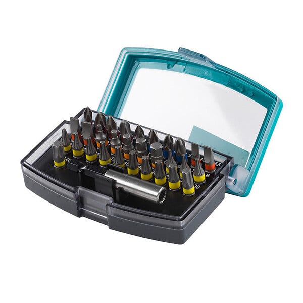 WOLFCRAFT - Coffret d'embouts de vissage - 32 pièces - code couleur - large
