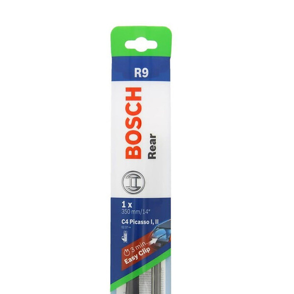 BOSCH - Balai d'essuie-glace arrière plat - 350mm - Noir - large