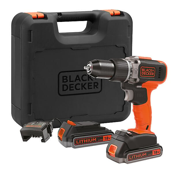 BLACK+DECKER - Perceuse à percussion sans fil POWERCONNECT - 18V - 2.5 Ah - large