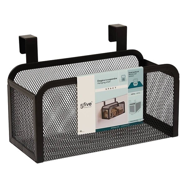 5 FIVE SIMPLY SMART - Etagère suspendue Spacy noir - large