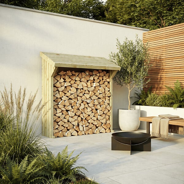CERLAND - MINI ABRI BUCHES BOIS 180X68X179CM - large