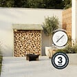 CERLAND - MINI ABRI BUCHES BOIS 180X68X179CM - vignette