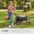 TECTAKE - Chariot pliable LEON avec freins, capacité de charge 80kg noir - vignette