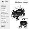 TECTAKE - Chariot pliable LEON avec freins, capacité de charge 80kg noir - vignette